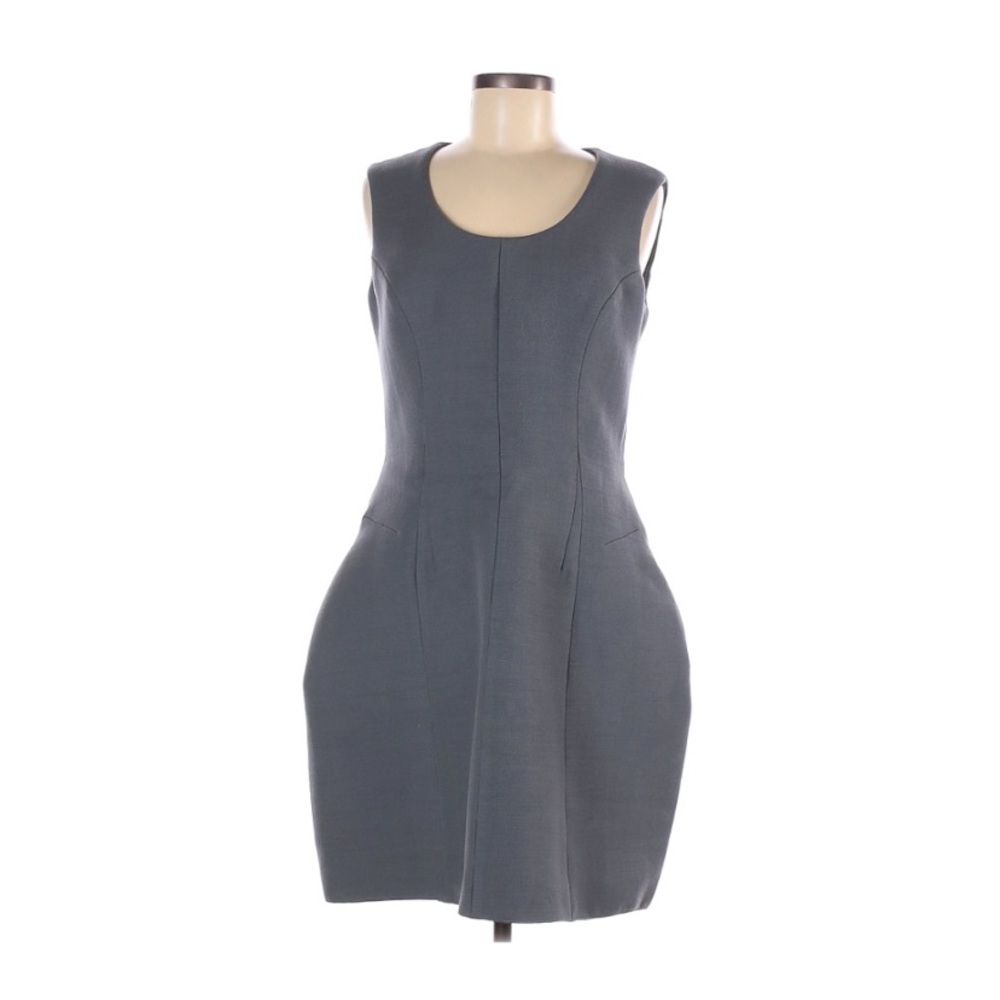 Marc Jacobs Sleeveless Wool Dress Gray